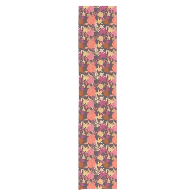 Caminho De Mesa Pequeno Fundo floral 2 (Frente)