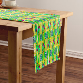 Caminho De Mesa Pequeno Geometria Global Moderna – Padrão Contemporâneo