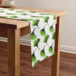 Caminho De Mesa Pequeno Ginkgo Biloba deixa o padrão de arte botânica