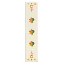 Gnomo do Dia de Ação de Graças e Folhas de Outono 