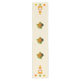 Caminho De Mesa Pequeno Gnomo do Dia de Ação de Graças e Folhas de Outono 