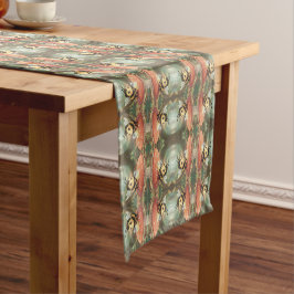 Caminho De Mesa Pequeno Goldene Hummel im Blütentanz