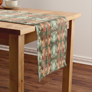 Caminho De Mesa Pequeno Goldene Hummel im Blütentanz