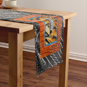 Caminho De Mesa Pequeno Gráfico africano tribal afrocêntrico