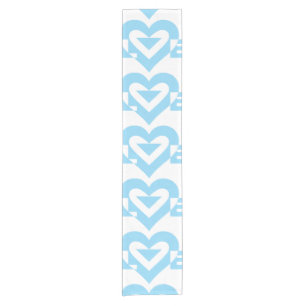 Caminho De Mesa Pequeno Gráfico de Amor legal, Azul