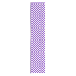 Caminho De Mesa Pequeno Grape soda checkerboard pattern