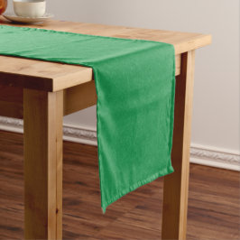 Caminho De Mesa Pequeno Green textured surface with  swirling pattern