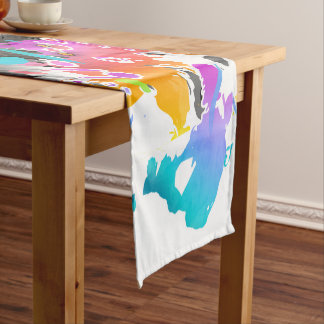 CAMINHO DE MESA PEQUENO GRUNGE PUNK SPLATTER ARTE