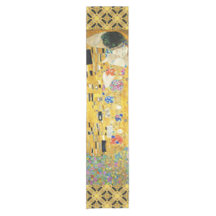 Caminho De Mesa Pequeno Gustav Klimt O Beijo Vintage Art Nouveau Painting