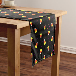 Caminho De Mesa Pequeno Halloween Candy Corn Pattern