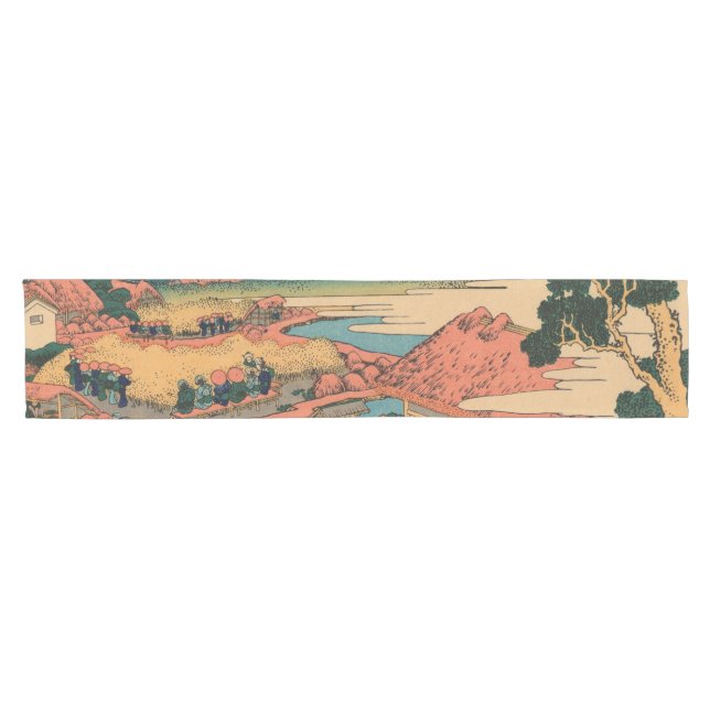 Caminho De Mesa Pequeno Hokusai Katsushika - O plantio do chá (Horizontal)