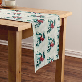 Caminho De Mesa Pequeno Holly na neve