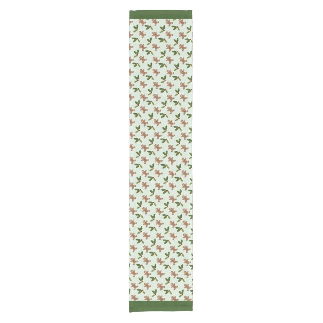 Caminho De Mesa Pequeno Homens e azevinho de pão-de-espécie (Frente)