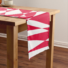 Caminho De Mesa Pequeno Ilusões de abstrato vermelho-branco