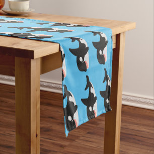 Caminho De Mesa Pequeno Imagem engraçada de desenho animado de orca