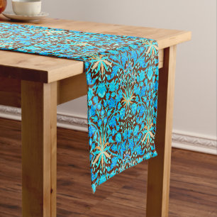 Caminho De Mesa Pequeno Impressão, Aqua e Brown do jacinto de William
