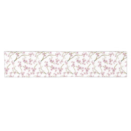 Caminho De Mesa Pequeno Impressão da flor de cerejeira de Sakura