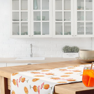 Caminho De Mesa Pequeno Impressão de Arte Retro Aperol Spritz | Laranja