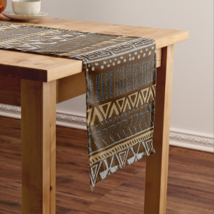Caminho De Mesa Pequeno Impressão de padrão tribal da selva africana