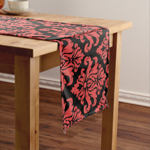 Caminho De Mesa Pequeno Impressão decorativo do Tecido do Damasco