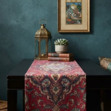 Intricately Woven Persian Rug Red Floral