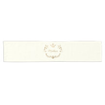 Ivory e Dourada Crown Crest Personalizados