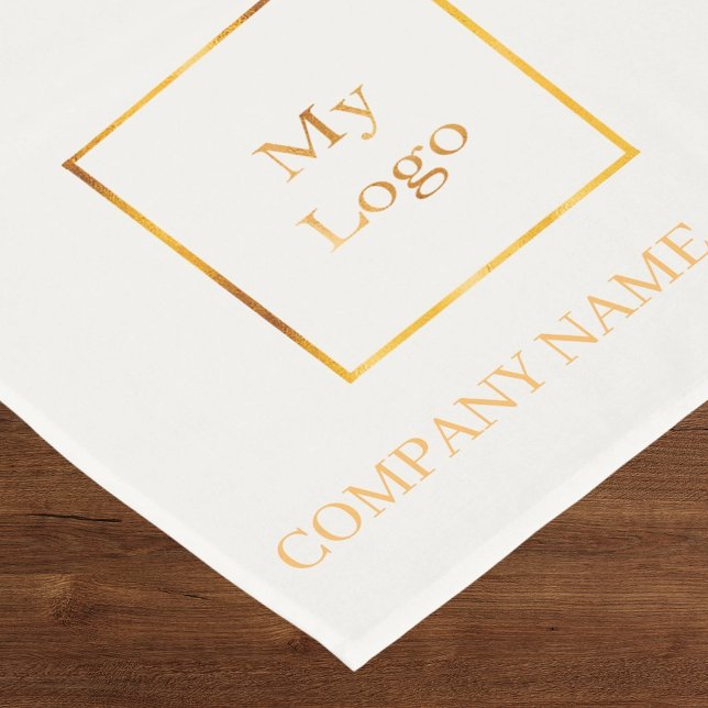 Caminho De Mesa Pequeno Ivory gold salon business logo (Criador carregado)