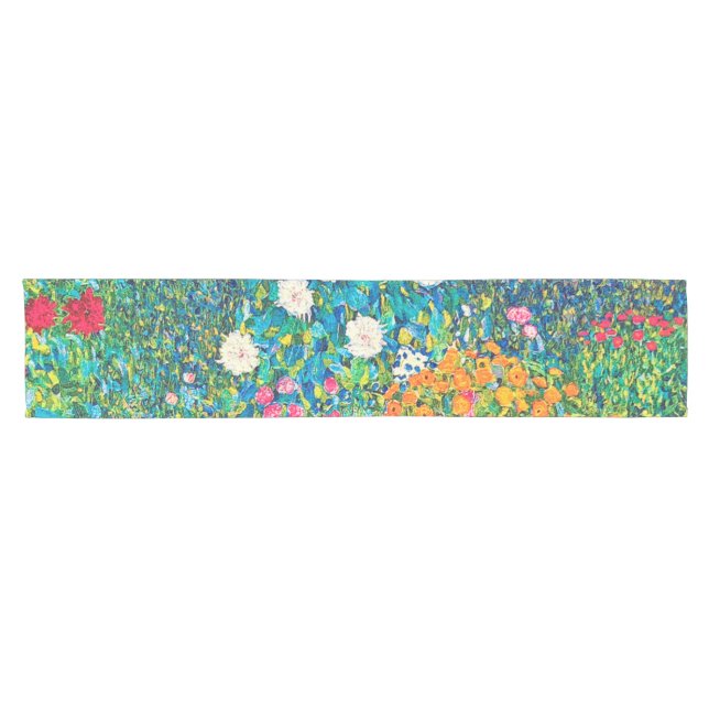 Caminho De Mesa Pequeno Jardim Flor, Gustav Klimt (Horizontal)