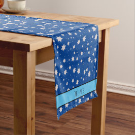 Caminho De Mesa Pequeno Jewish Star Personalised Mesas Runners