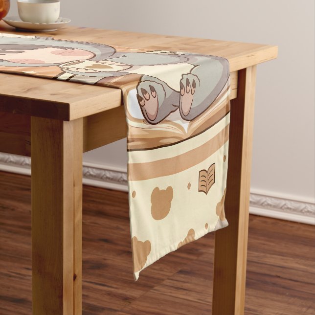Caminho De Mesa Pequeno Kawaii Chibi Koala Adventure Table Runner (No Local)