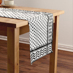 Caminho De Mesa Pequeno Keffiyeh Símbolo do Padrão de Resistência da Pales