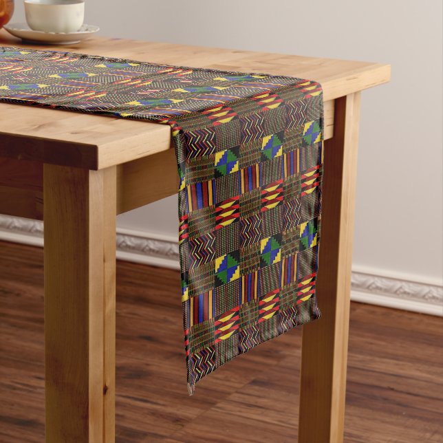 Caminho De Mesa Pequeno Kente Cloth (No Local)
