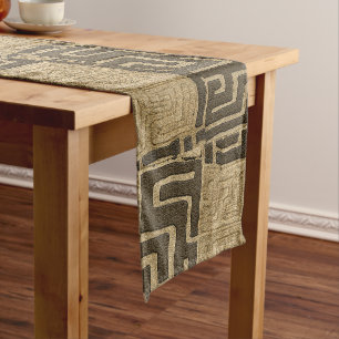 Caminho De Mesa Pequeno Kuba Cloth Motif Impressão
