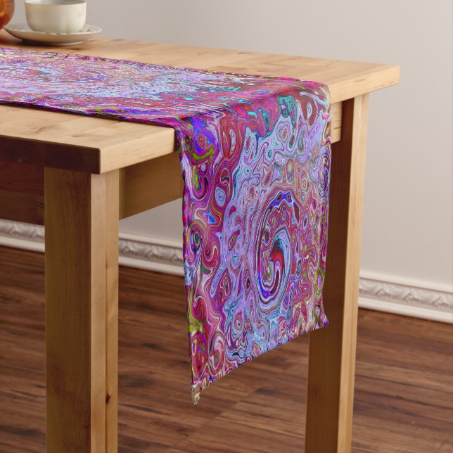 Caminho De Mesa Pequeno Lavanda do Abstrato do entalhe retrógrado e espira (No Local)