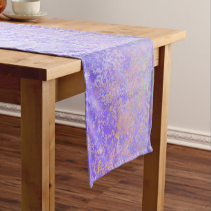 Caminho De Mesa Pequeno Lavanda Psicodélica Pastel de Neon Roxo