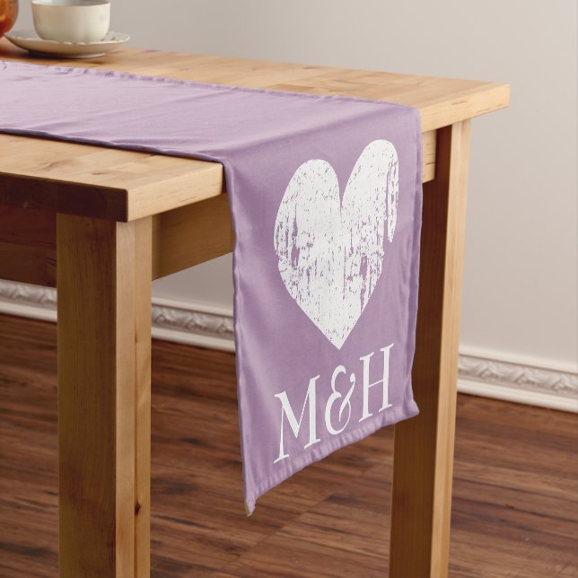 Caminho De Mesa Pequeno Lavanda roxa de mesa para casamento (No Local)