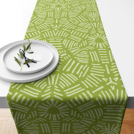 Caminho De Mesa Pequeno Legal faixa de pontos verdes moderna