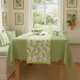 Caminho De Mesa Pequeno Lemons pattern  short table runner