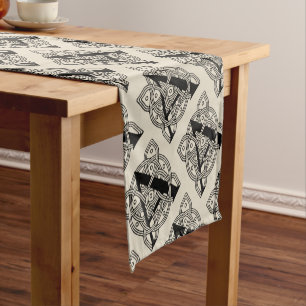Caminho De Mesa Pequeno Letra A Vintage Celtic Knot Monograma
