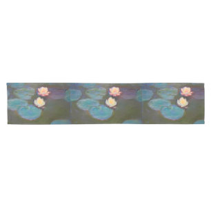 Caminho De Mesa Pequeno Lírios Monet Água Ninfas Flores De Água