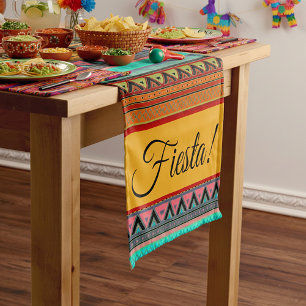 Caminho De Mesa Pequeno listras Aztecas "Festa"