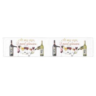 Caminho De Mesa Pequeno Louça para vinho da SlipperyJoe's com piada atrevi