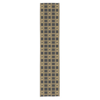 Caminho De Mesa Pequeno Luxury Black Gold Greek Key Pattern