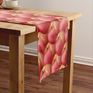 CAMINHO DE MESA PEQUENO MAÇÃS VERMELHAS DELICIOSAS