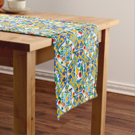 Caminho De Mesa Pequeno Majolica, limão, azulejos sicilianos,