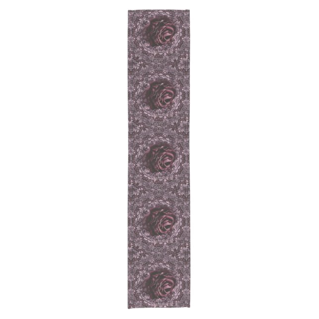 Caminho De Mesa Pequeno Mandala de Rosa  (Frente)