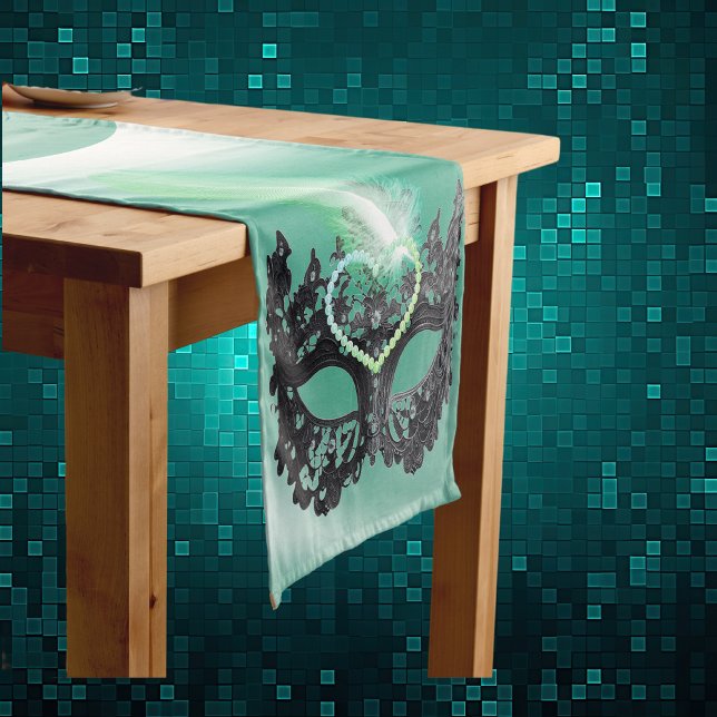 Caminho De Mesa Pequeno Máscara aniversário de 40 anos Mascarada feliz | (Criador carregado)