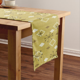 Caminho De Mesa Pequeno Meio século de diamantes modernos amarelo