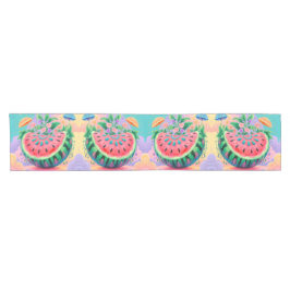 Caminho De Mesa Pequeno Melancia colorida