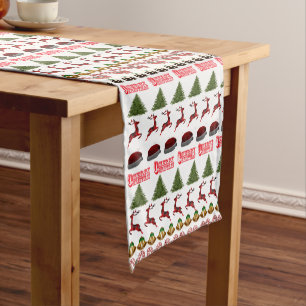 Caminho De Mesa Pequeno Mesa de Padrões de Natal Feio,